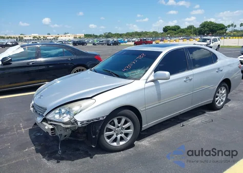 2004 Lexus Es z USA, uszkodzony, nr VIN JTHBA30G545011359